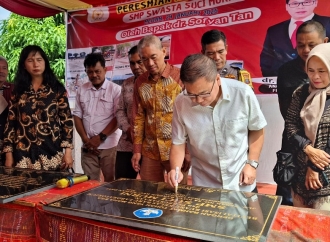 Sofyan Tan : Bangunan Sekolah Baru Jadi Titik Bangkit Kota Bangun yang Lama Tak Bangun-Bangun