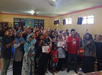 Sadarestuwati Sosialisasi Empat Pilar Kebangsaan di Desa Karangtengah Kecamatan Bagor