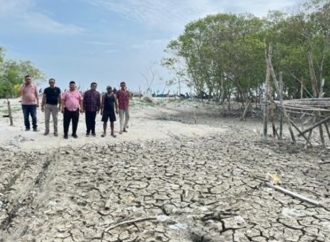 Jhon Rawansen Purba Lihat Langsung Keluhan Nelayan Terdampak Abrasi Kuala Bogak Besar