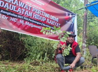 Banteng Maluku Tanam 1100 Pohon, Gerakan Politik Hijau Rawat Pertiwi