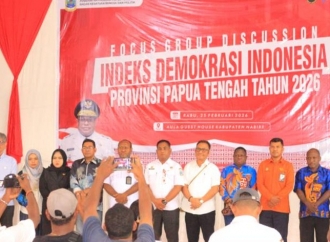 Pemprov Papua Tengah Gelar FGD Indeks Demokrasi 2026, Libatkan Berbagai Unsur