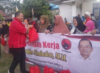 PDI Perjuangan Sumut Kucurkan Bantuan Gelombang Keempat untuk Korban Banjir Bandang Tapteng