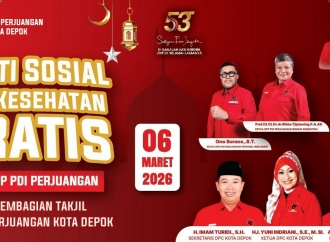 PDI Perjuangaan Ajak Masyarakat Kota Depok Ikuti Pemeriksaan Kesehatan Gratis