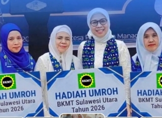 Yasti Soepredjo Mokoagow Berangkatkan Umroh Pengurus BKMT Sulawesi Utara