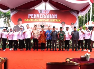 Kabupaten Blitar Terima 200 Unit Becak Listrik dari Presiden Prabowo