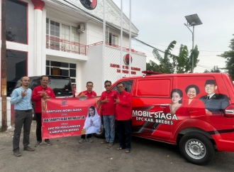 Banteng Brebes Terima Bantuan Satu Unit Mobil Siaga dari Shanty Alda