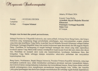 Inilah Isi Surat Ucapan Selamat Megawati ke Pemimpin Tertinggi Iran yang baru, Mojtaba Khamenei