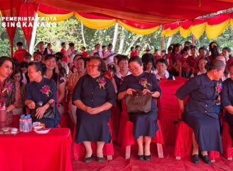 Tjhai Chui Mie Hadiri Peletakan Batu Pertama Pembangunan Vihara Yao De Fo Yuan di Kaliasin Luar