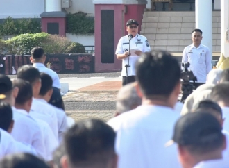 Apel Usai Lebaran, Kamarudin Muten Tekankan Disiplin dan Pelayanan Publik