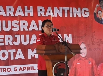 Banteng Kota Metro Lantik Ratusan Pengurus Ranting dan Anak Ranting