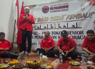 Di Halal Bihalal PAC PDI Perjuangan Ciracas, Dwi Rio Sambodo Ingatkan Kader Tetap Setia di Jalan Rakyat