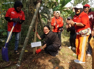 Peringati Hari Kartini, Chicha Koeswoyo Ajak Kader Perempuan Tanam Pohon di Pondok Labu