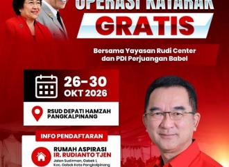 Rudi Center Kembali Gelar Operasi Katarak Gratis Bagi Masyarakat Bangka Belitung