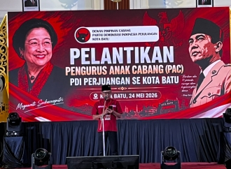 Perkuat Struktur hingga Akar Rumput, DPC PDI Perjuangan Kota Batu Lantik 33 Pengurus PAC