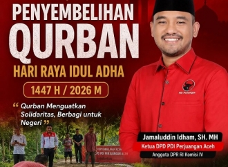 Jamaluddin: PDI Perjuangan Aceh Sembelih Hewan Kurban, Tanamkan Jiwa Berkorban dan Perkuat Kepedulian