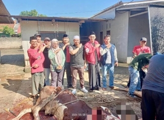 Sarat Makna Sosial, DPC PDI Perjuangan Depok Sembelih Hewan Kurban di Hari Raya Iduladha 1447 H