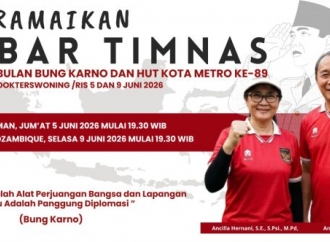HUT Kota Metro dan Bulan Pancasila, Ancilla Hernani Ajak Warga Hidupkan Gotong Royong