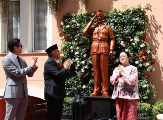 Puan Maharani Pimpin Upacara Hari Lahir Pancasila dan Resmikan Patung Soekarno di Roma, Italia