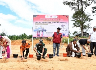 Masinton Pasaribu Groundbreaking Pembangunan 36 Hunian Tetap Bagi Korban Bencana di Tapteng