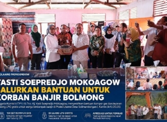 Yasti Soepredjo Mokoagow Salurkan 100 Unit Kompor Kepada Korban Banjir Bandang di Desa Solimandungan