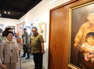 Tinjau Pameran "Seni Mata Hati Soekarno", Megawati Bernostalgia hingga Panggil Agus Noor