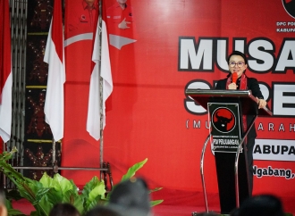 Musancab PDI Perjuangan Landak, Pesan Karolin: Badai Pasti Berlalu, Pelayanan Publik Tetap Nomor Satu
