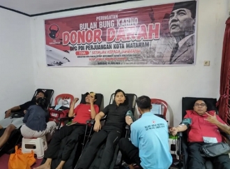 DPC PDI Perjuangan Kota Mataram Gelar Donor Darah dan Pelatihan Pertolongan Pertama di Bulan Bung Karno