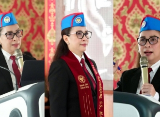Raih IPK Sempurna 4,00, Wakil Bupati Minahasa Vanda Sarundajang Resmi Sandang Gelar Magister