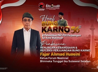 Menggelegar di Monumen Mandala, Renungan Kebangsaan Bung Fajar Buat Merinding Ratusan Kader PDI Perjuangan Makassar