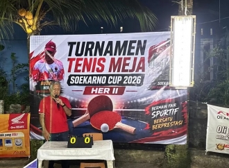 Peringati Bulan Bung Karno, DPC PDI Perjuangan Balikpapan Gelar Turnamen Tenis Meja 