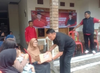 TB Hasanuddin Salurkan Ratusan Paket Sembako dan Sosialisasi Program Beasiswa Bagi Anak Kurang Mampu