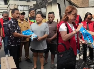 PDI Perjuangan Manado Salurkan Bantuan Bagi Korban Kebakaran di Wenang Utara dan Maasing
