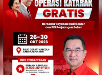 Rudianto Tjen Pastikan Seluruh Layanan Operasi Katarak di Pangkalpinang, Tanpa Biaya