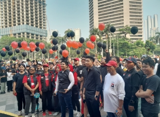 Peringati Peristiwa Kudatuli, Repdem Gelar Aksi Simpatik di Car Free Day Jakarta