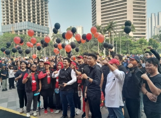 Peringati Peristiwa Kudatuli di Car Free Day Jakarta