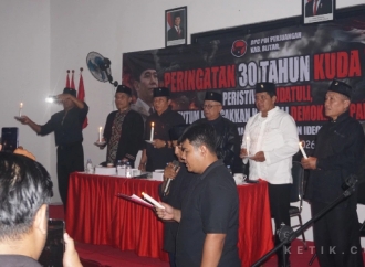 Tempa Militansi Kader lewat Tiga Dekade Kudatuli,  Banteng Kabupaten Blitar Gelar Sarasehan Ideologi