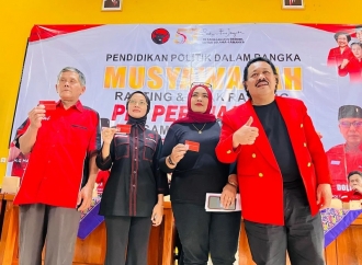 Siap Hadapi Pemilu 2029, Marhenismanto Oni Lantik 10 Ribu Kader PDI Perjuangan Kabupaten Tegal 