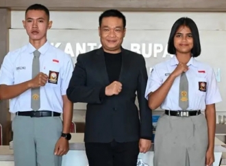 Dua Siswa Lolos Paskibraka Sumut 2026, Bupati Oloan Nababan Titip Jaga Nama Daerah
