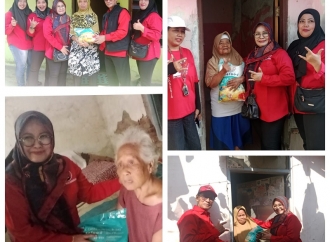 DPC PDI Perjuangan Kota Tegal Rutin Bagikan Beras Bagi Warga Kurang Mampu