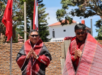 Hasto dan Djarot Groundbreaking Kantor DPC PDI Perjuangan Samosir, Ingatkan Option For and With The Poor