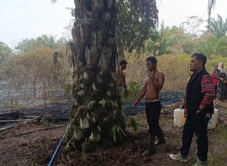 Turun Langsung Padamkan Karhutla di Selunuk, Subani Imbau Warga Seruyan Tak Bakar Lahan