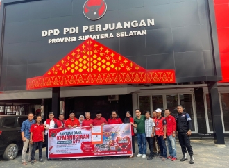 Peduli Korban Gempa NTT, DPD PDI Perjuangan Sumsel Himpun Dana Gotong Royong Rp201 Juta
