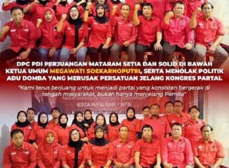Ketua DPC PDI Perjuangan Mataram: Anggota Dewan Wakil Masyarakat, Miliki Tanggung Jawab Besar