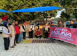 PDI Perjuangan NTB Dirikan Posko Bantuan Kebakaran Sade, Dorong Penataan Ulang Kawasan Adat