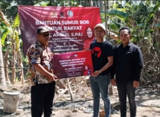Ansari Bantu Pengeboran Sumur Air Bersih di Dusun Tlandung II