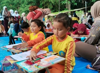 DPC PDI Perjuangan Kota Banjar Gelar Lomba Mewarnai yang Libatkan Ratusan Anak PAUD