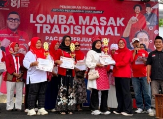 Lestarikan Kuliner Nusantara, PAC PDI Perjuangan Sawangan Gelar Lomba Masak Tradisional antar-Posyandu