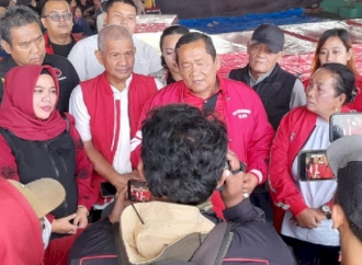 Jalankan Instruksi Megawati, PDI Perjuangan Sumut Salurkan Bantuan Erupsi Sinabung di Karo