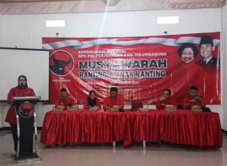 Konsolidasi Musran dan Musranran, PDI Perjuangan Tulungagung Targetkan Sapu Bersih Kursi di Kedungwaru