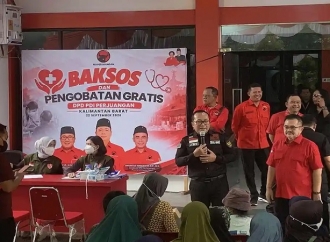 Sujiwo Buka Pengobatan Gratis PDI Perjuangan di Kubu Raya, Menyasar 500 Warga
